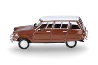 Herpa 038959 H0 Auto Citroën AMI 6 break, bruin/dak wit - thumbnail