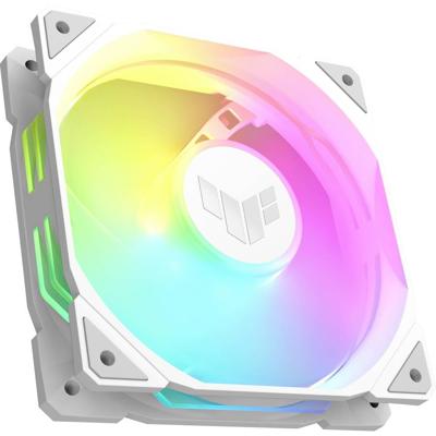 Asus TUF GAMING TR120 FAN ARGB RE PC-ventilator Wit (b x h x d) 120 x 120 x 28 mm Incl. LED-verlichting Asus TUF GAMING TR120 FAN ARGB RE PC-ventilator Wit (b x h x d) 120 x 120 x 28 mm Incl. LED-verlichting