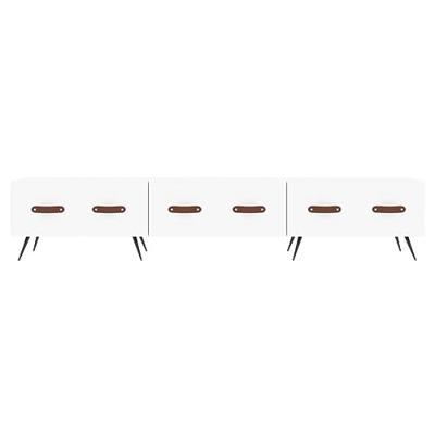 Tv-meubel 150x36x30 cm bewerkt hout wit