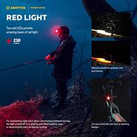 ArmyTek Wizard C2 WR Magnet Warm & Red Hoofdlamp werkt op een accu LED Met magneethouder 1100 lm 3 h 65 g - thumbnail