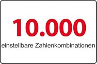 SECURITY Plus cijfer-kettingslot "zks 120" comb.chain lock sec.plus "zks 120" black - thumbnail