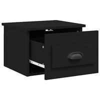 Nachtkastje wandgemonteerd 41,5x36x28 cm zwart - thumbnail