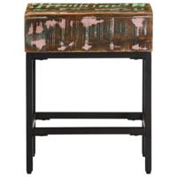 Bijzettafel 40x30x51 cm massief gerecycled hout - thumbnail