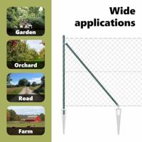 VidaXL Afrasteringspaal groen 10 x 1,2 m (60 x 60 mm gaas) - thumbnail