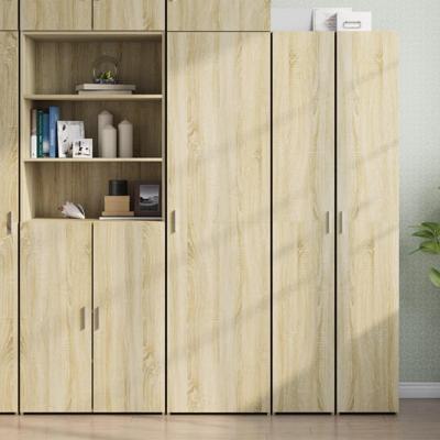 Hoge kast 50x42,5x185 cm bewerkt hout sonoma eikenkleurig