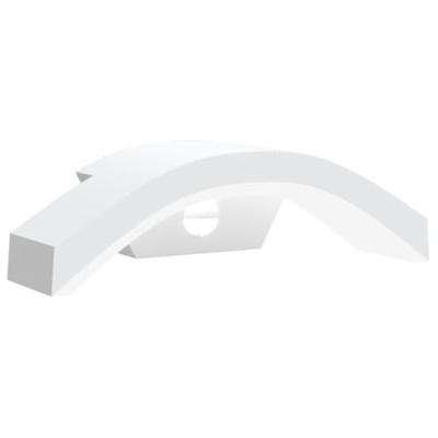 VidaXL Buitenwandlamp led met sensors gegoten aluminium wit