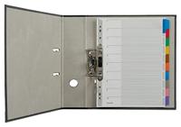 Leitz 4321 Register DIN A4 blanco Karton (dun) Grijs 10 tabbladen 43210000 - thumbnail