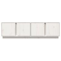 Tv-meubel 140x40x40 cm massief grenenhout wit - thumbnail
