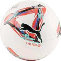 PUMA Orbita LaLiga 1 Hybrid Voetbal Maat 5 Wit Rood Zwart - thumbnail
