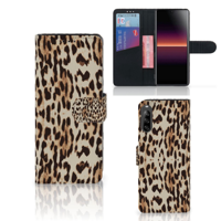Sony Xperia L4 Telefoonhoesje met Pasjes Leopard - thumbnail