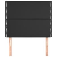 Hoofdborden 4 st 80x5x78/88 cm kunstleer zwart - thumbnail