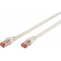 Digitus DK-1644-050/WH RJ45 Netwerkkabel, patchkabel CAT 6 S/FTP 5.00 m Wit Vlambestendig, Folie afscherming, Afscherming gevlochten, Afgeschermd, - thumbnail