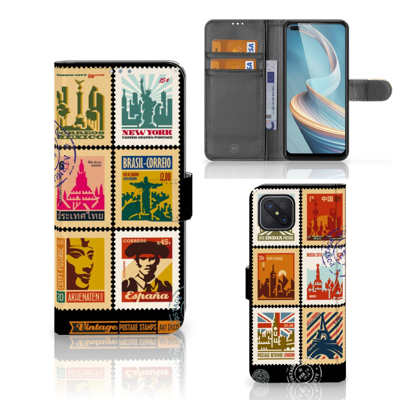 OPPO Reno4 Z | Flip Cover | Postzegels