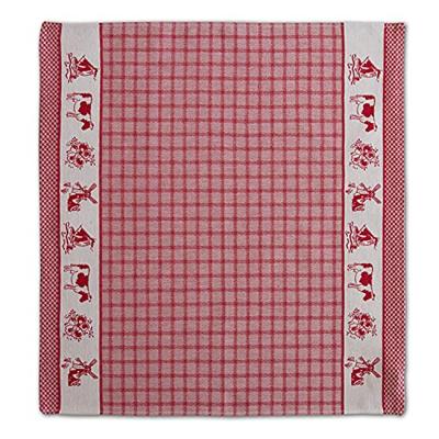 6x DDDDD theedoek 60x55 cm dutchie red