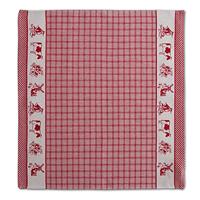 6x DDDDD theedoek 60x55 cm dutchie red - thumbnail