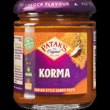 Patak&apos;s Original Korma Indiase Kruidenpasta 165g bij Jumbo
