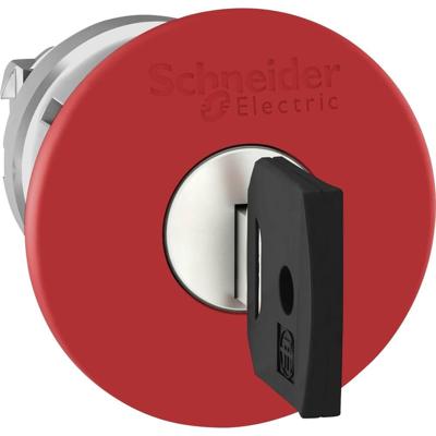 Schneider Electric ZB4BS94412 ZB4BS94412 Terugstelbaar, Vergrendelbaar (Ø) 22 mm Zonder markering Chroom, Rood 1 stuk(s)