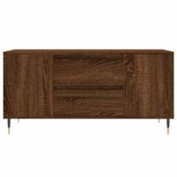Salontafel 102x44,5x50 cm bewerkt hout bruineikenkleurig - thumbnail