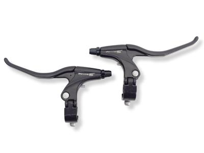 VWP Saccon remhendel set, aluminium. geschikt voor rollerbrake. zwart/zwart