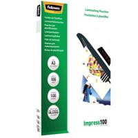Fellowes lamineerhoes Impress100 ft A3, 200 micron (2 x 100 micron), pak van 100 stuks - thumbnail
