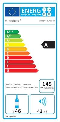 Vinotheek Vinobox V50GC1TI Zwart