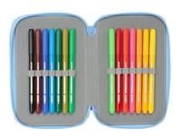 Driedubbele Pennenzak Bluey Let's play Blauw 12,5 x 19,5 x 5,5 cm 37 Onderdelen - thumbnail