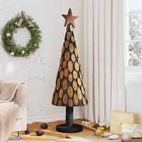 Kerstboom met standaard Bruin 150 cm Massief teakhout - thumbnail