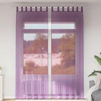 Gordijnen met lussen 2 st 140x260 cm paars - thumbnail