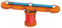 Geomag Mechanics Magnetic Motion Compas 35-delig oranje - thumbnail