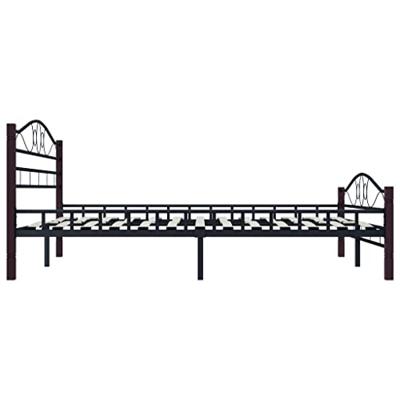Bedframe metaal zwart 200x200 cm