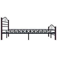 Bedframe metaal zwart 200x200 cm - thumbnail