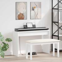 Keyboardstand Wit 100 x 32 x 64 cm Bewerkt hout - thumbnail