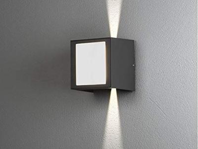 KonstSmide Led wandspotCremona Up - Down 3-lichts 14cm antraciet - 7946-370 - thumbnail