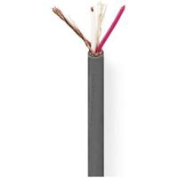 Nedis COTR15010GY100 Microfoonkabel 2x 0.23 Mm&sup2; Koper 100.0 M Rond Pvc Donkergrijs Rol - thumbnail