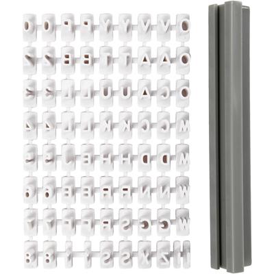 Creativ Company Https://www.cchobby.nl/stempelset-van-rubber-letters-cijfers-h-6-mm-wit-1-set