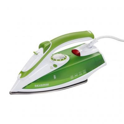 Severin BA3242 strijkijzer Droog- & stoomstrijkijzer Roestvrijstalen zoolplaat 2200 W Groen, Zilver, Wit