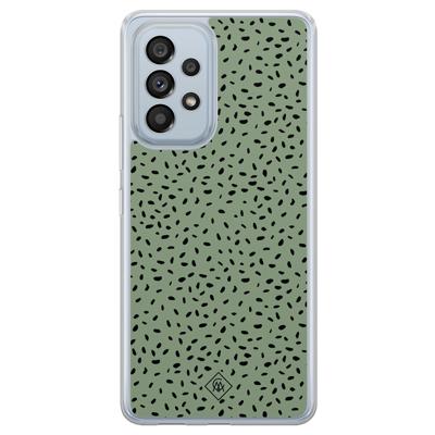 Samsung Galaxy A53 hybride hoesje - Green confetti Samsung Galaxy A53 hybride hoesje - Green confetti