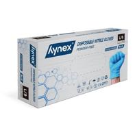 Handschoen hynex nitril l blauw 5gr 100 stuks - thumbnail
