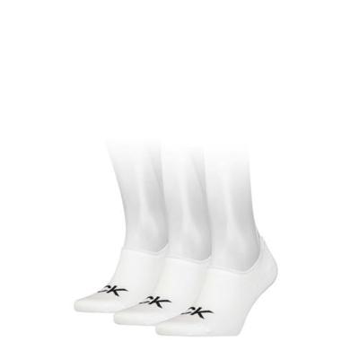 Calvin Klein 3-paar footies sokken Anti-slip - Heren - Zakken niet af - Kousenvoetjes - Sokken voor in loafers - HRS701218723 - Wit - Onderbroek -