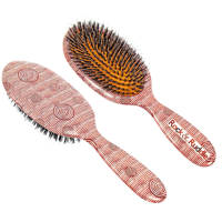 Rock & Ruddle Haarborstel Rode Swirls En Strepen-4,6 cm x 17 cm - thumbnail