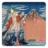 Katsushika Hokusai x Hatsune Miku Car Magnet Thirty-six Views of Mount Fuji Fine Wind, Clear Morning - thumbnail