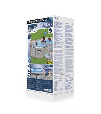Bestway Power Steel Zwembadset 488x305x107 cm