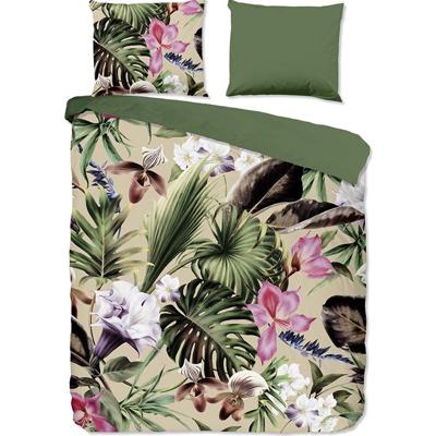 Good Morning Dekbedovertrek "bladeren" - Groen - (200x200/220 cm) - Katoen Good Morning Dekbedovertrek "bladeren" - Groen - (200x200/220 cm) - Katoen