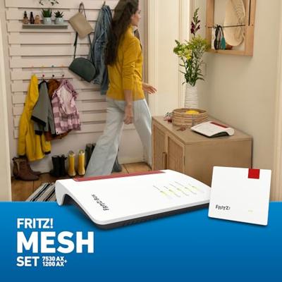 AVM FRITZ! Mesh Set 7530 AX + 1200 AX WiFi-router 2.4 GHz, 5 GHz 1800 MBit/s