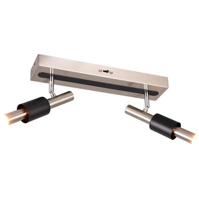 LED Plafondspot - Trio Select Ikaris - 2 Lichtpunten van 4.5 Watt - Dimbaar - Aanpasbare Lichtkleur - IP20 - Mat Nikkel - Metaal