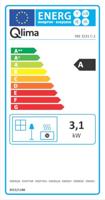 Qlima SRE 3231C2 elektronische oliekachel 3.1 KW voor volume 120m3 / 48m2, anti-geursysteem, temperatuurregeling, zilvergrijs - thumbnail
