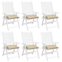 VidaXL Palletkussens 6 st 50x50x7 cm oxford stof beige - thumbnail