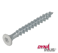 DynaPlus Schroeven Beslagschroef VZ PK-8mm Witte kop TX-20 4.5x40 Voldraad 200st. - thumbnail