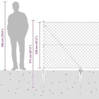 VidaXL Afrasteringspaal groen 10 x 1,2 m (60 x 60 mm gaas) - thumbnail