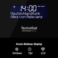 TechniSat DIGITRADIO 50 SE Wekkerradio DAB, DAB+, VHF (FM) Wekfunctie Zwart - thumbnail